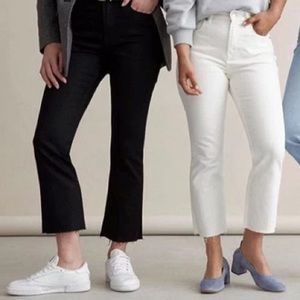 Everlane kick crop jeans sz 26 black